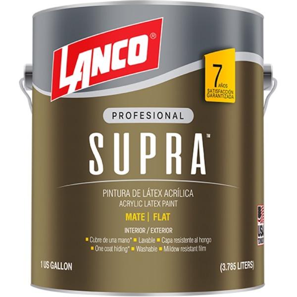 PINTURA SUPRA LATEX MATE BLANCA VA950 CUBETA