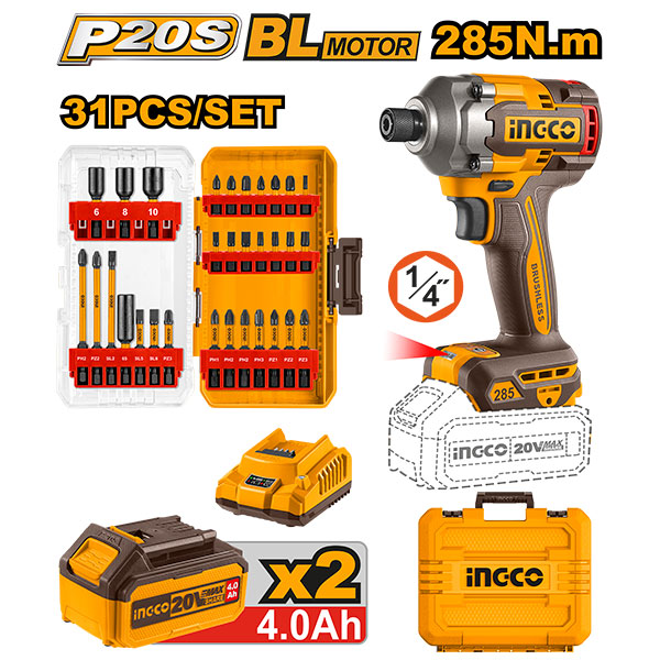 Colono Construccion - KIT LLAVE IMPACTO 1/2´´ + RATCH 3/8´´ 20V