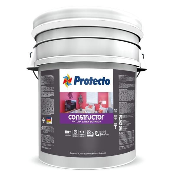 PINTURA CONSTRUCTOR SATINADA BLANCA 2350 CUBETA