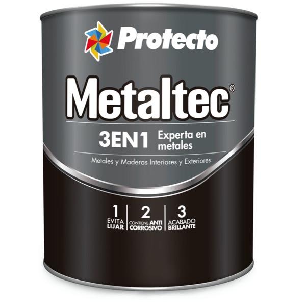 PINTURA METALTEC 3-1 NEGRA T-95 1/4 galón