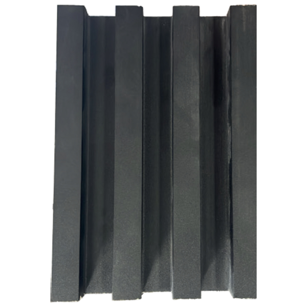 PANEL PARA PARED WPC TIPO LOUVER NEGRO 23MMX16CM 2.9M