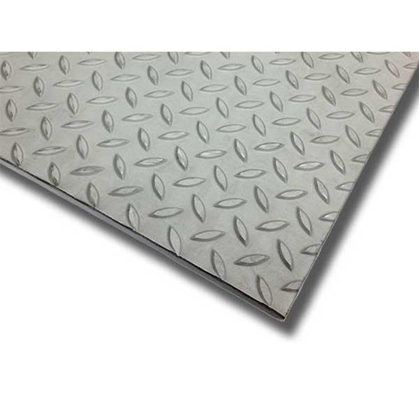 LÁMINA HIERRO NEGRO ANTIDESLIZANTE 3/16X1.22X2.44