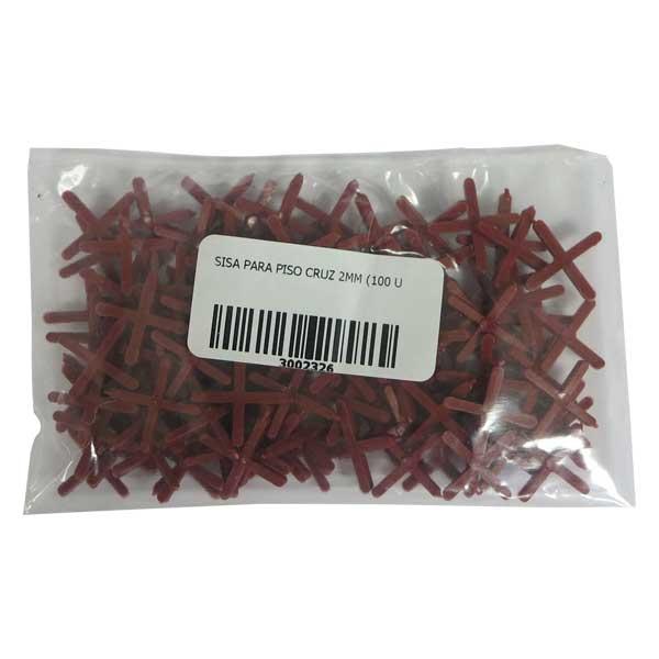 SISA PARA PISO CRUZ 2MM 100UND PAQUTE
