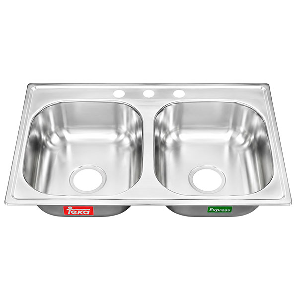 FREGADERO 84X56 2 TANQUES EMPOTRABLE