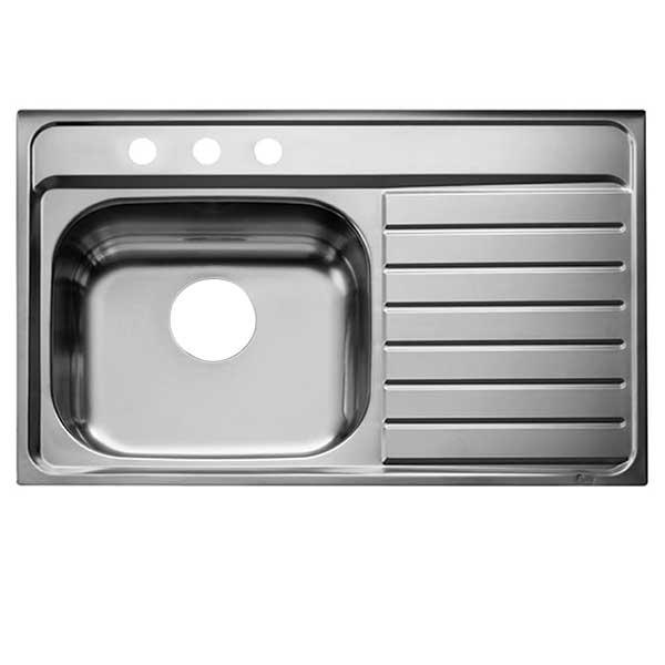 FREGADERO 100X50 1 TANQUE 1  ESCURRIDOR IZQQUIERDO SOBRE PONER