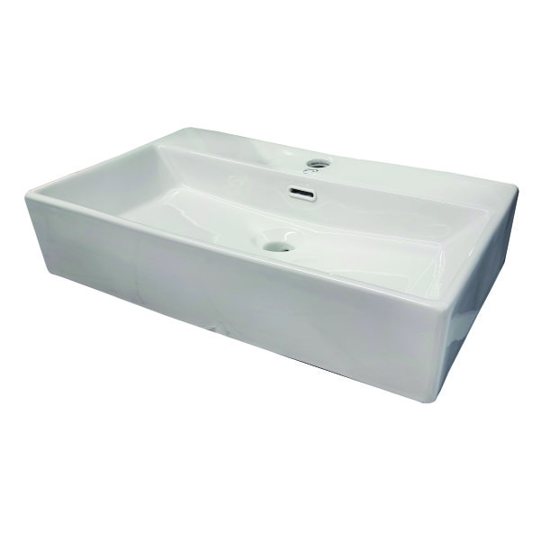 LAVAMANOS BOWL 60X36X13 RECTANGULAR BLANCO ZT3009