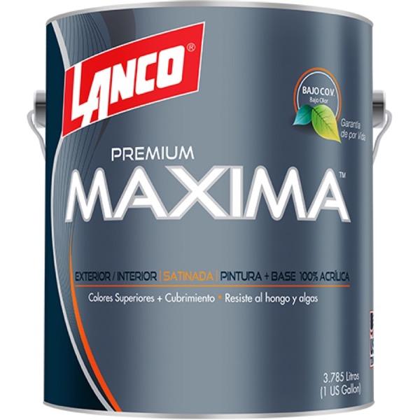 PINTURA MAXIMA LATEX SATINADA BLANCA MA760 GL