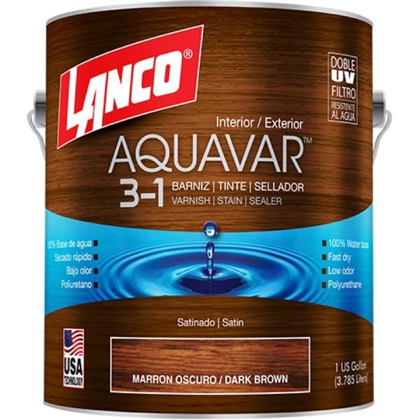 BARNIZ AQUAVAR MARRON OSCURO GL