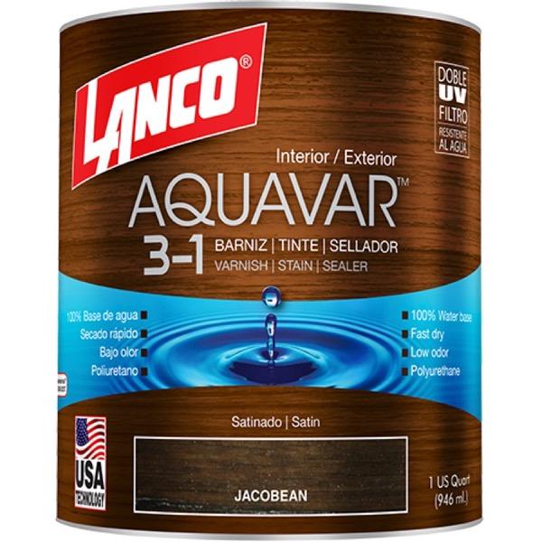 BARNIZ AQUAVAR JACOBEAN 1/4 GALÓN