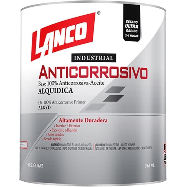 PINTURA ANTICORROSIVO INDUSTRIAL NEGRO AC3435 1/4 GALÓN