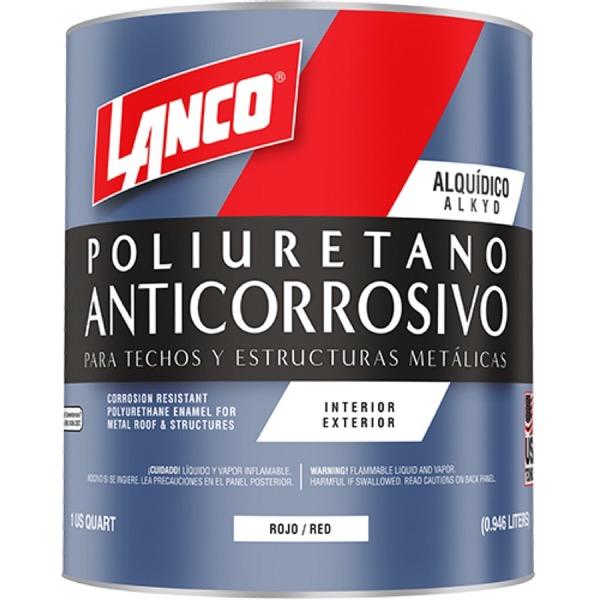 PINTURA ANTICORROSIVO POLIURETANO ROJO MM95 1/4 galón