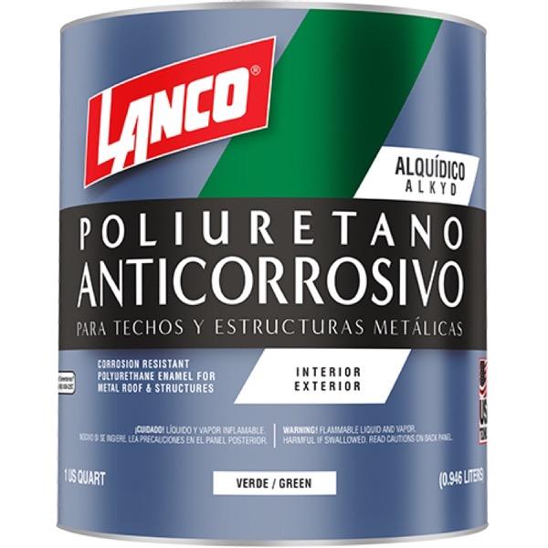 PINTURA ANTICORROSIVO POLIURETANO VERDE MM96 1/4 galón