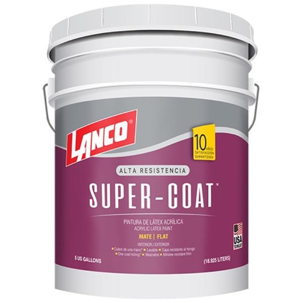 PINTURA SUPER COAT MATE BLANCA SC687 CUBETA