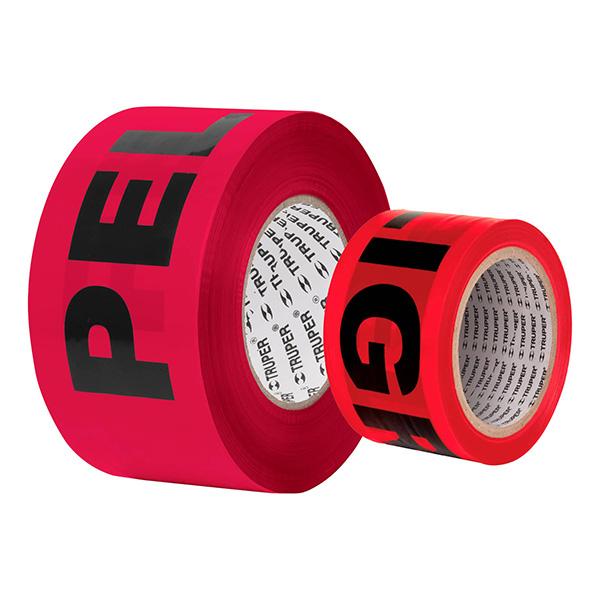 CINTA SEGURIDAD PELIGROSA ROJA 305MT 12585