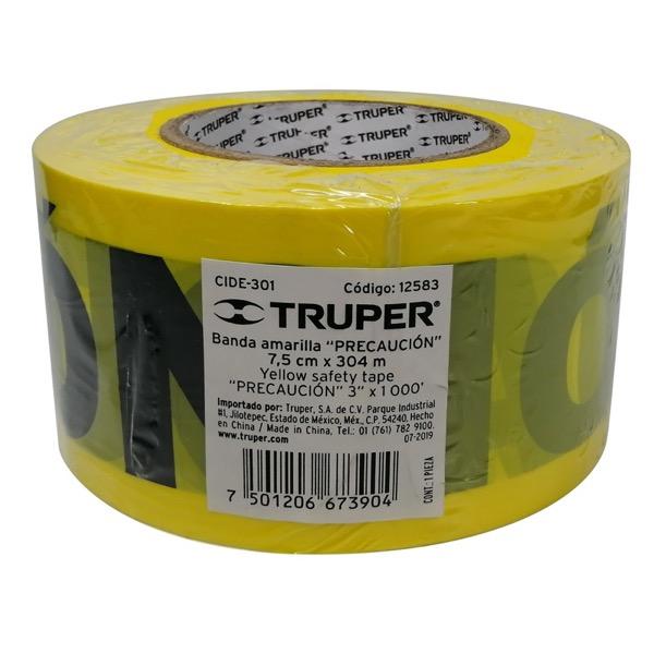 CINTA SEGURIDAD PRECAUCIÓN AMARILLA 305 METROS