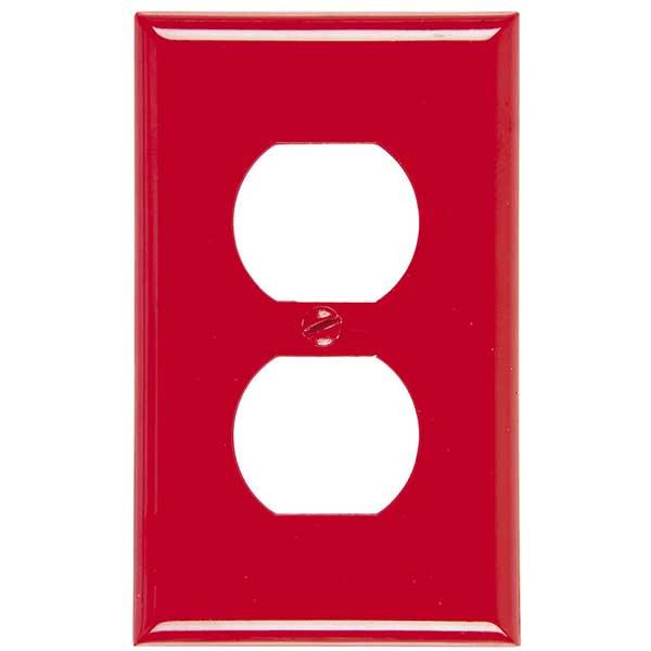 PLACA PLÁSTIA DOBLE ROJA #2132R