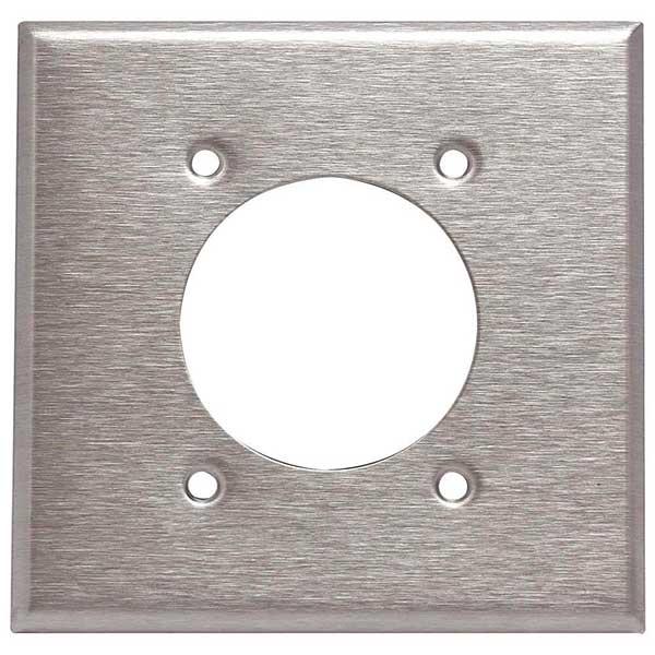 PLACA METALICA CUADRA PARA TOMA 50AMP 327A