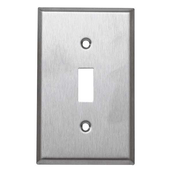PLACA PARA INTERRUPTOR SENCILLO INOXIDABLE #97071
