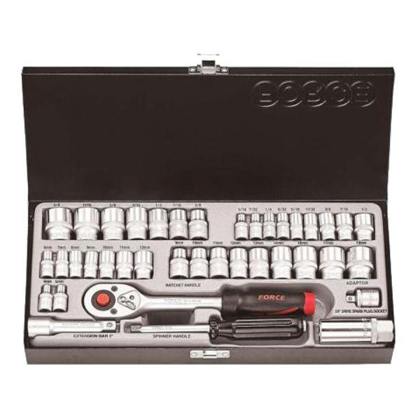 JUEGO 39 PIEZAS CUBO 12 PUNTAS 1/4-3/8 MIXTO 3391