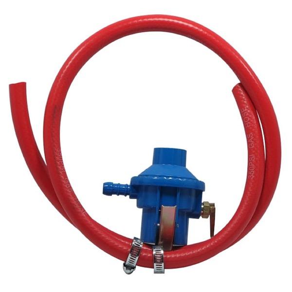 REGULADOR GAS DOBLE SEGURO CON MANGUERA
