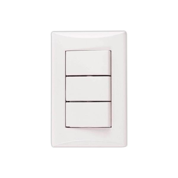 APAGADOR TRIPLE BLAN 1005W