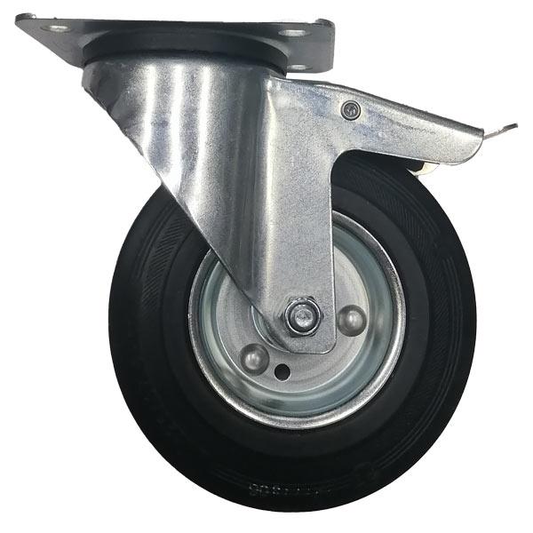 RUEDA GIRATORIA NEGRA INDUSTRIAL 125MM