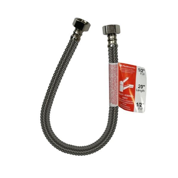 TUBO ABASTO INOXIDABLE LAVATORIO 1/2X1/2X20