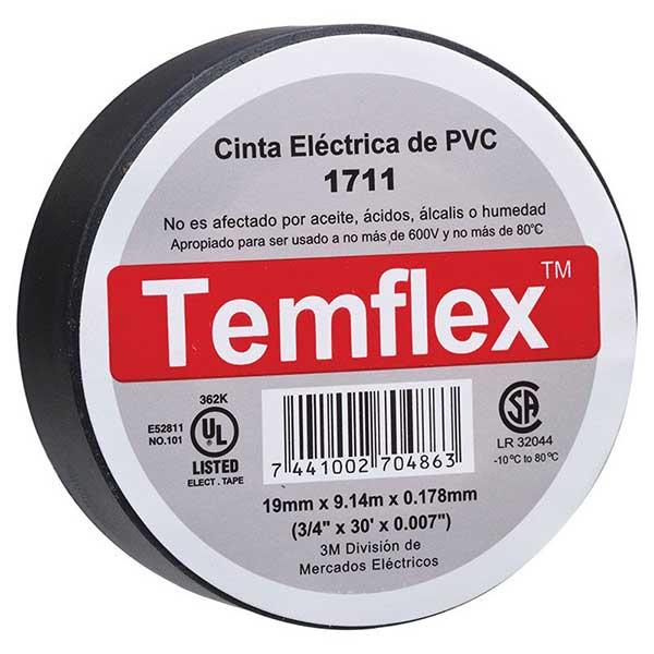 TAPE ELÉCTRICO 9.14M NEGRO