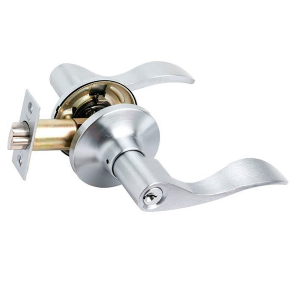 CERRADURA MANIJA  AST 1607 US26D CON LLAVE SATINADO #9018