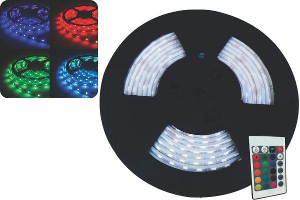 CINTA LED CON CONTROL RGB 36W-IP54 5 METROS