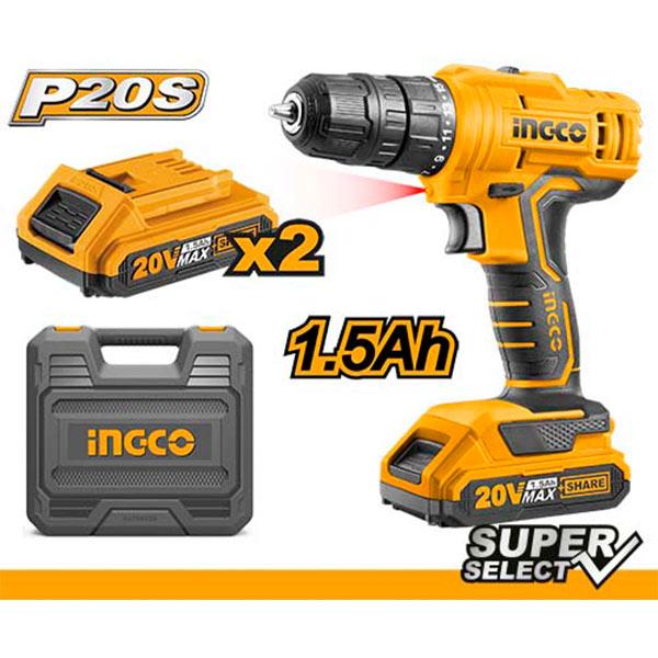 TALADRO INALÁMBRICO 3/8 20V 2 BATERÍAS UCDLI20012/0028/0528