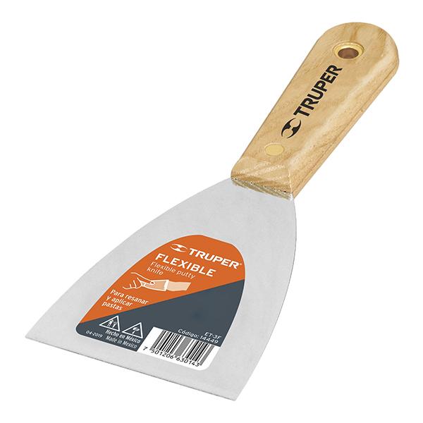 ESPATULA FLEXIBLE MANGO MADERA 3 #ET-3F 14449