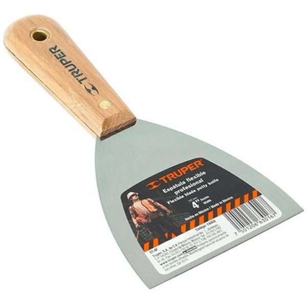 ESPATULA FLEXIBLE MANGO DE MADERA 4 #ET-4F 14450