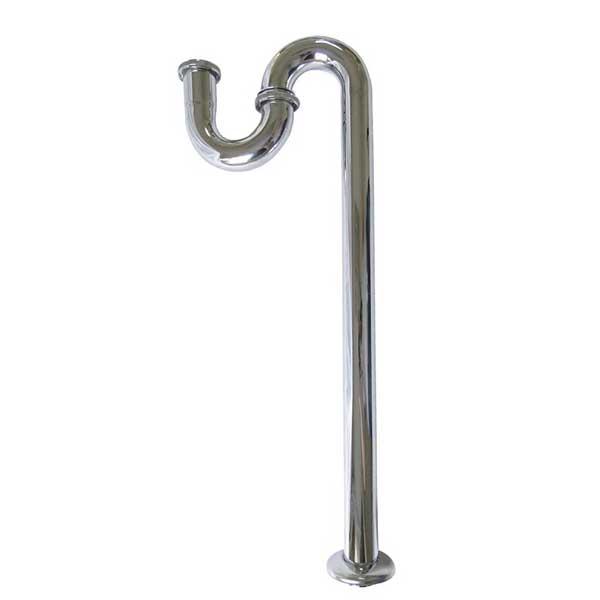 SIFÓN AL PISO METÁLICO 1-1/4X1-1/4