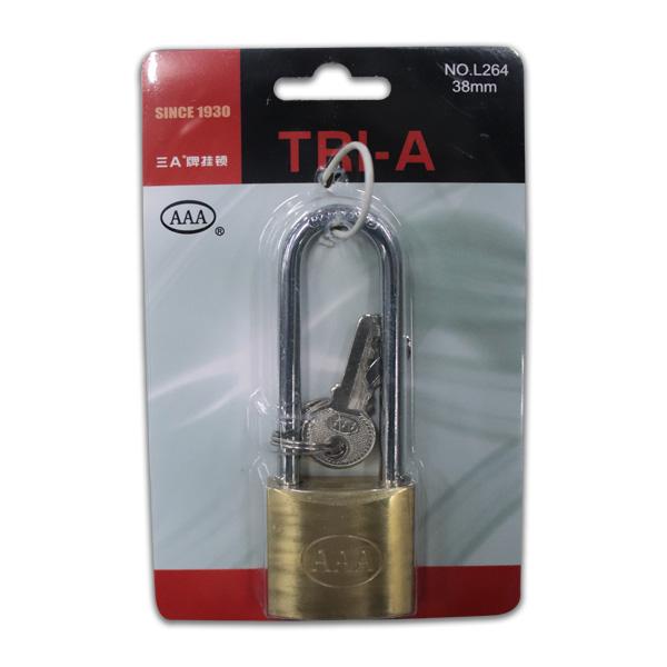 CANDADO ESPIGA LARG #264-38MM TRI-A