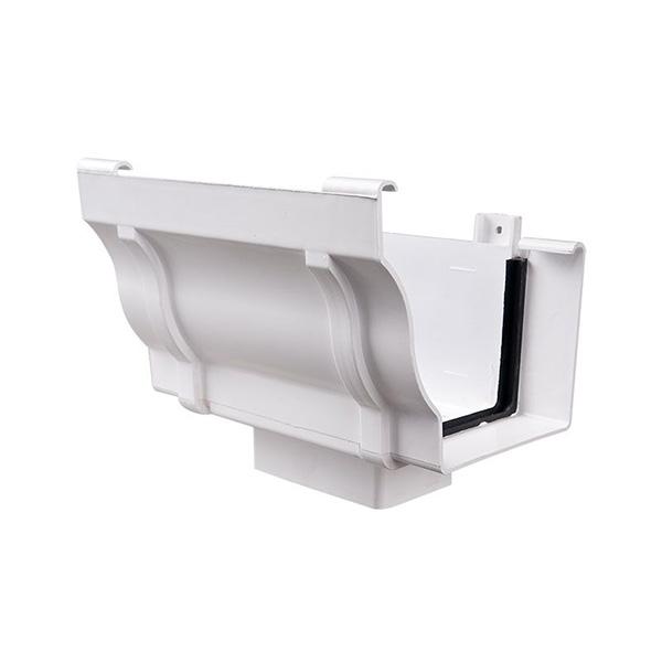 BOQUILLA PARA CANOA RECTANGULAR PECHO PALOMA PVC