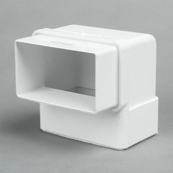 CODO RECTANGULAR PARA CANOA  G90 PVC