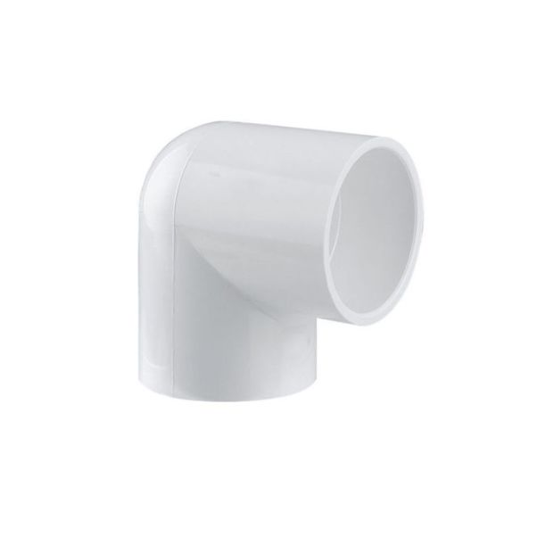CODO LISO 1/2 12MM G90 PRESIÓN  PVC