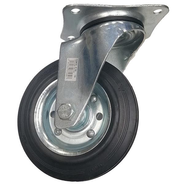 RUEDA NEGRA GIRATORIA PATINA 160MM 75731