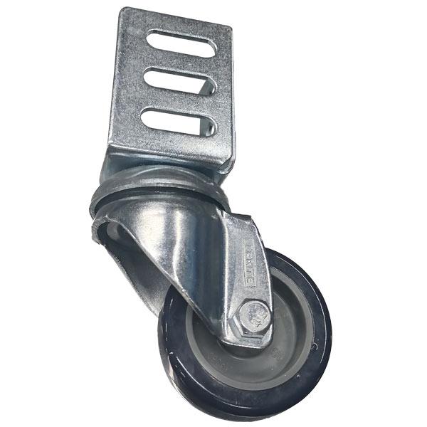 RUEDA GIRATORIA NYLON SOPORTE Y ANGULAR 50X22MM 2871