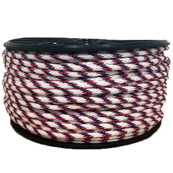 MECATE SUPERIOR NÁUTICA BLANCO/ ROJO 12MM