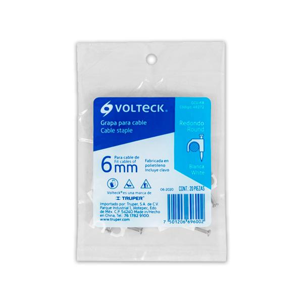 GRAPA PARA CABLE 6MM 20PZ GCU-6B  48272