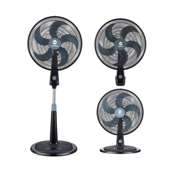 VENTILADOR PIE NEGRO 3 EN 1 18´´ LF18 