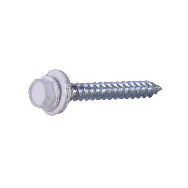 TORNILLO TECHO PUNTA CORRIENTE BLANCO 1/4X2