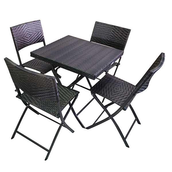 JUEGO MUEBLE PARA EXTERIOR 1 MESA 4 SILLAS