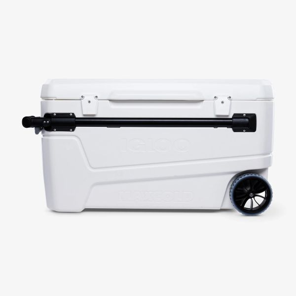 HIELERA  C/RUEDAS 110QT BLANCA