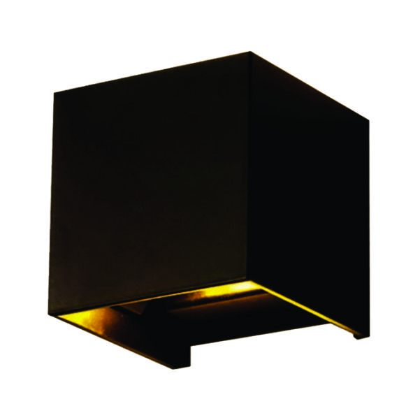 FAROL PARED EXTERIOR NEGRO 6W 3K 298 LUMENES LI-3636