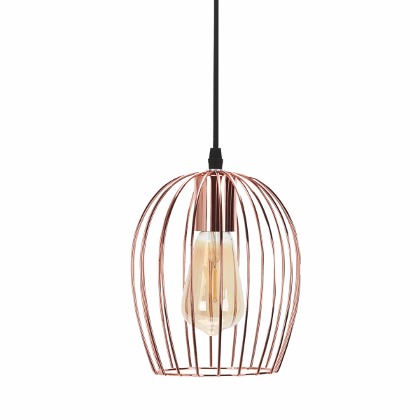 LÁMPARA COLGANTE ROSE GOLD 40W E27 370