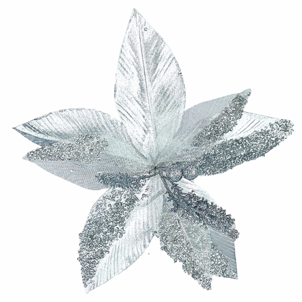 PASTORA PLATEADA METALICA 25X25X25CM