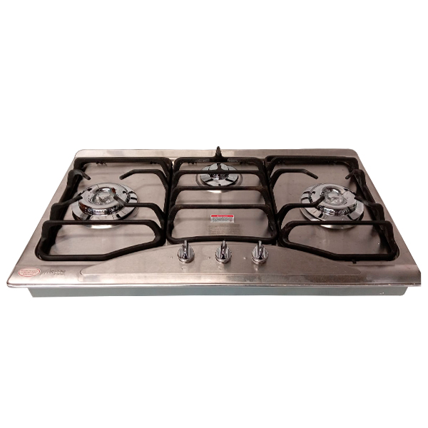 COCINA DE GAS 3 QUEMADOR ACERO INOXIDABLE AIP3300A